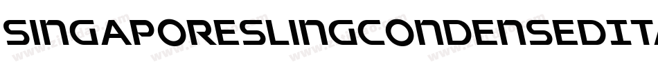 SingaporeSlingCondensedItalic-a67J字体转换 SingaporeSlingCondensedItalic-a67J字体转换