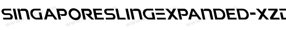 SingaporeSlingExpanded-xzDV字体转换