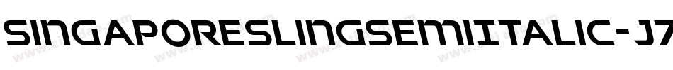 SingaporeSlingSemiItalic-J79o字体转换 SingaporeSlingSemiItalic-J79o字体转换