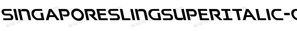 SingaporeSlingSuperItalic-G2PP字体转换 SingaporeSlingSuperItalic-G2PP字体转换