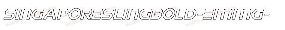 SingaporeSlingBold-EMmg字体转换