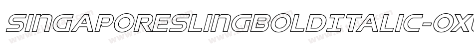 SingaporeSlingBoldItalic-OXWo字体转换 SingaporeSlingBoldItalic-OXWo字体转换
