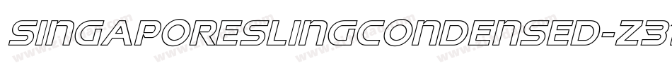 SingaporeSlingCondensed-Z31l字体转换 SingaporeSlingCondensed-Z31l字体转换