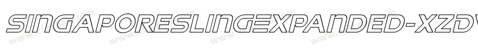 SingaporeSlingExpanded-xzDV字体转换