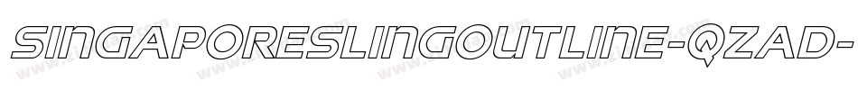 SingaporeSlingOutline-qzad字体转换 SingaporeSlingOutline-qzad字体转换