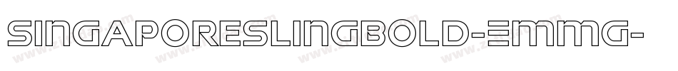 SingaporeSlingBold-EMmg字体转换