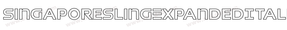 SingaporeSlingExpandedItalic-pzWv字体转换
