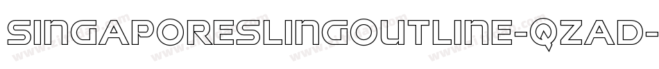 SingaporeSlingOutline-qzad字体转换 SingaporeSlingOutline-qzad字体转换