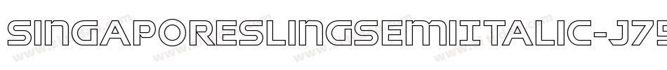 SingaporeSlingSemiItalic-J79o字体转换 SingaporeSlingSemiItalic-J79o字体转换