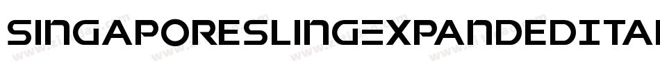 SingaporeSlingExpandedItalic-pzWv字体转换