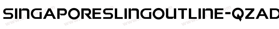 SingaporeSlingOutline-qzad字体转换 SingaporeSlingOutline-qzad字体转换