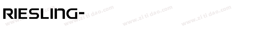 riesling字体转换