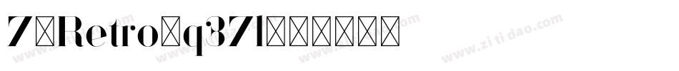 79Retro-q37l字体转换