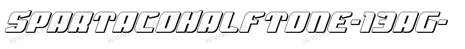 SpartacoHalftone-13ag字体转换