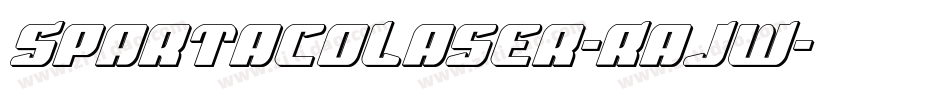 SpartacoLaser-RaJW字体转换