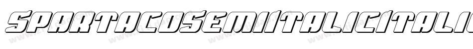 SpartacoSemiItalicItalic-YDMo字体转换