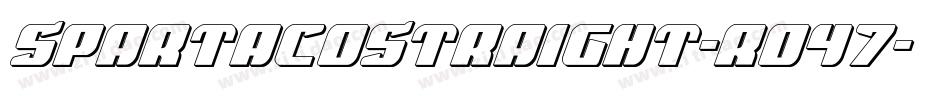 SpartacoStraight-ro47字体转换