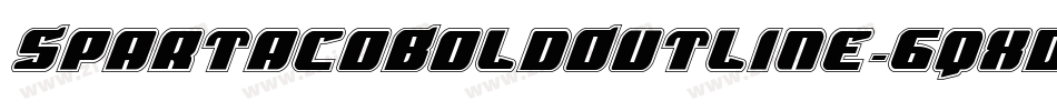 SpartacoBoldOutline-6qxD字体转换