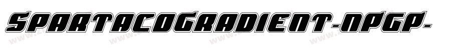 SpartacoGradient-nPgP字体转换