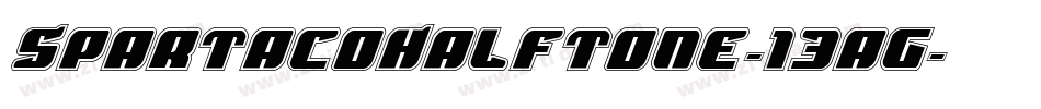SpartacoHalftone-13ag字体转换