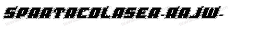 SpartacoLaser-RaJW字体转换