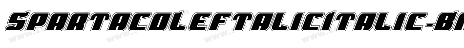 SpartacoLeftalicItalic-BKax字体转换