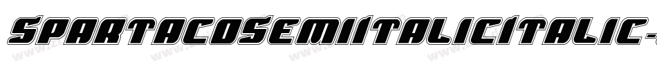 SpartacoSemiItalicItalic-YDMo字体转换