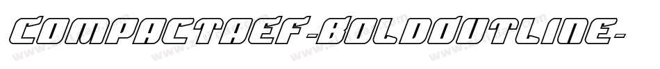 CompactaEF-BoldOutline字体转换