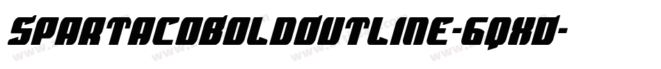 SpartacoBoldOutline-6qxD字体转换