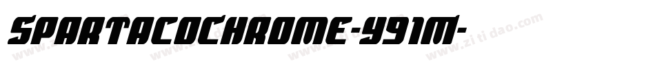 SpartacoChrome-y91M字体转换 SpartacoChrome-y91M字体转换