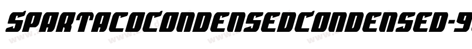 SpartacoCondensedCondensed-9lXL字体转换
