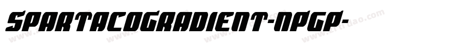 SpartacoGradient-nPgP字体转换