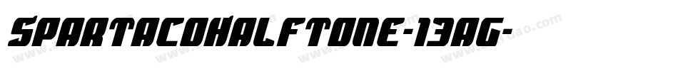 SpartacoHalftone-13ag字体转换