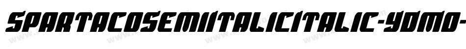 SpartacoSemiItalicItalic-YDMo字体转换