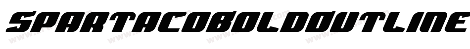 SpartacoBoldOutline-6qxD字体转换