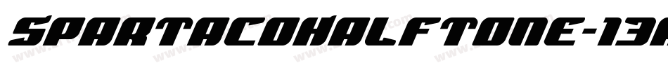SpartacoHalftone-13ag字体转换