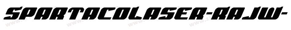 SpartacoLaser-RaJW字体转换