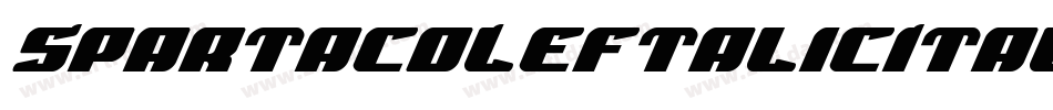 SpartacoLeftalicItalic-BKax字体转换