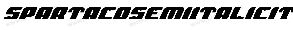 SpartacoSemiItalicItalic-YDMo字体转换