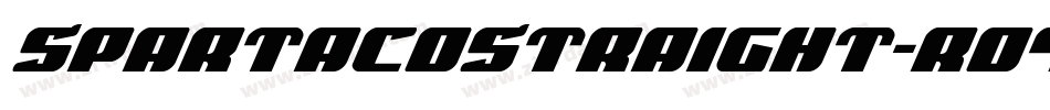SpartacoStraight-ro47字体转换
