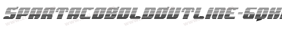 SpartacoBoldOutline-6qxD字体转换