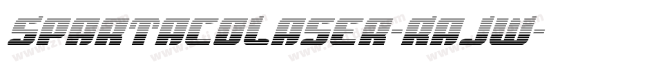 SpartacoLaser-RaJW字体转换