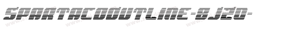 SpartacoOutline-8JZ0字体转换