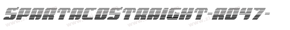 SpartacoStraight-ro47字体转换