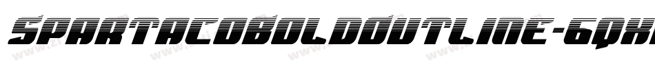 SpartacoBoldOutline-6qxD字体转换