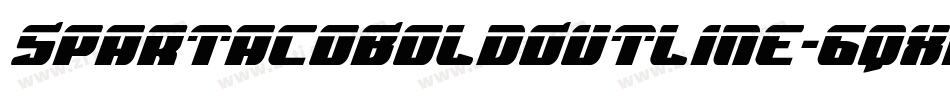 SpartacoBoldOutline-6qxD字体转换