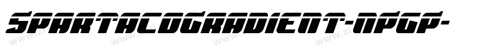 SpartacoGradient-nPgP字体转换