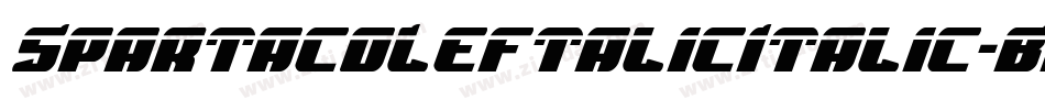 SpartacoLeftalicItalic-BKax字体转换