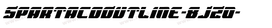 SpartacoOutline-8JZ0字体转换