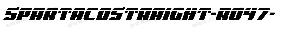 SpartacoStraight-ro47字体转换